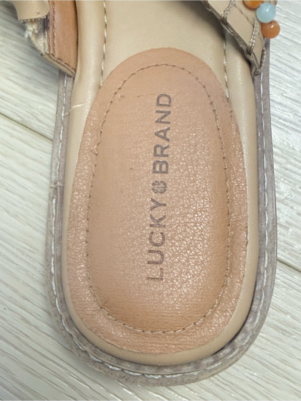 Lucky Brand Kekay Sandstorm Santa Fe toe ring sandals size 8.5 - Picture 7 of 7